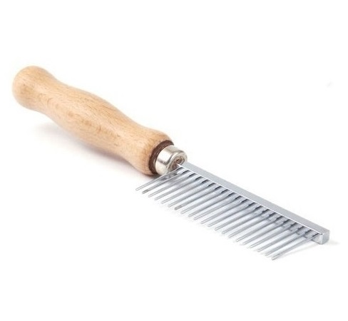 Houten kam grof